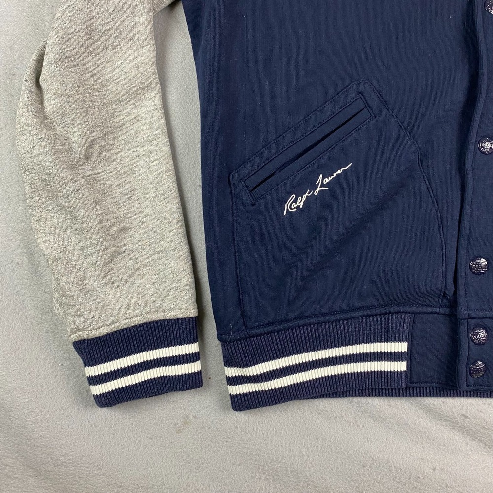 Polo Ralph Lauren New York Yankees Mens Jacket L bronx Bomber fleece Navy NWT - Picture 11 of 15